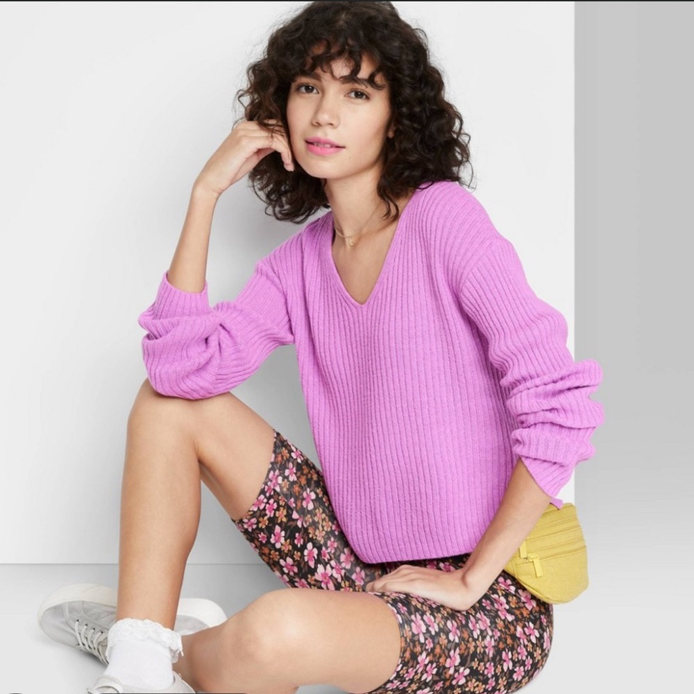 Wild Fable Lavender Knit Top